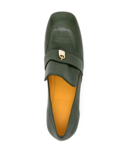 Madison Maison Green Lock 55Mm Leather Pumps