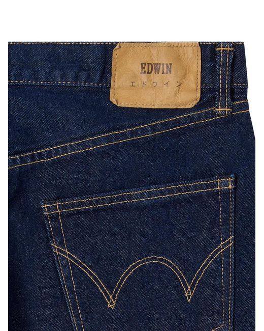 Edwin Blue Rinsed Seam Jeans for men