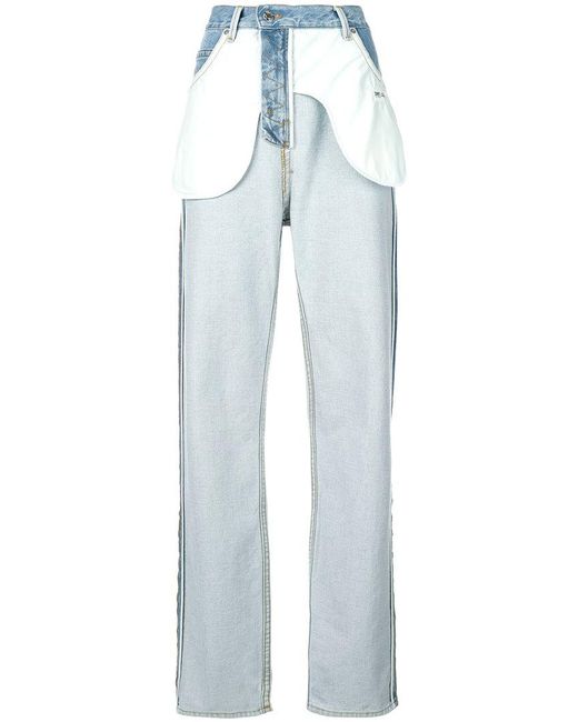 Helmut Lang Blue Inside Out Front Pockets Jeans for men