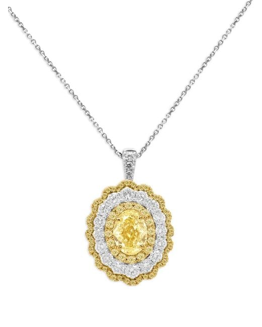 HYT Jewelry Metallic 18K And Diamond Ring Pendant