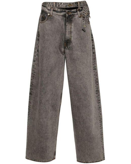 Y. Project Ruimvallende Jeans in het Gray