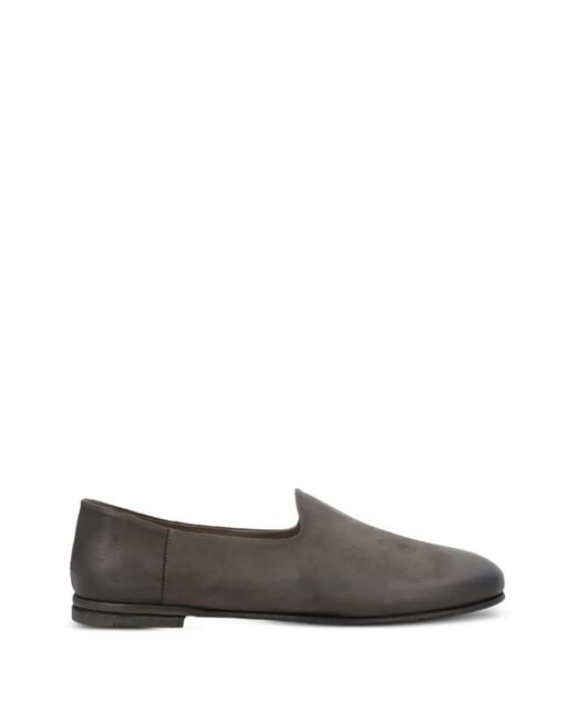 Premiata Gray Leather Loafers for men