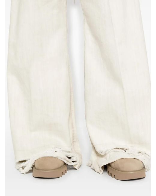 Rick Owens White Pantalon Bela À Lien De Resserrage for men