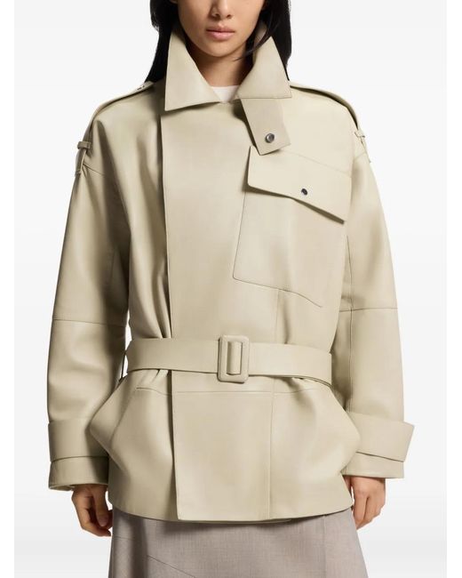 Gabardina Corta Holgada Boss de color Natural