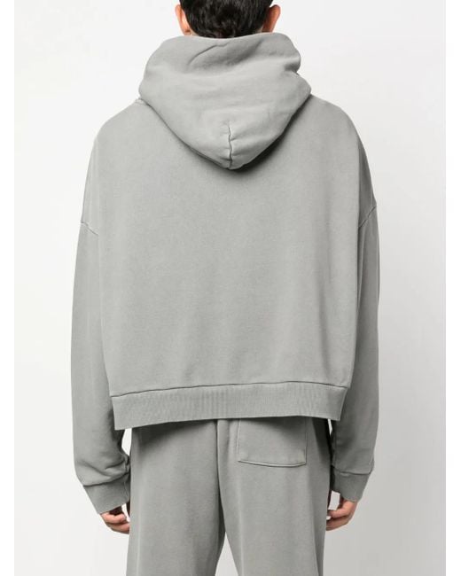 Entire studios Gray Washed Drop-Shoulder Hoodie