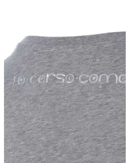 Fiorucci Gray X 10 Corso Como Logo-Print Crew-Neck T-Shirt