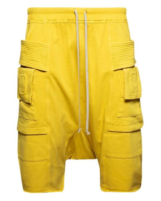 Rick Owens Klassische Cargo-Shorts in Yellow für Herren