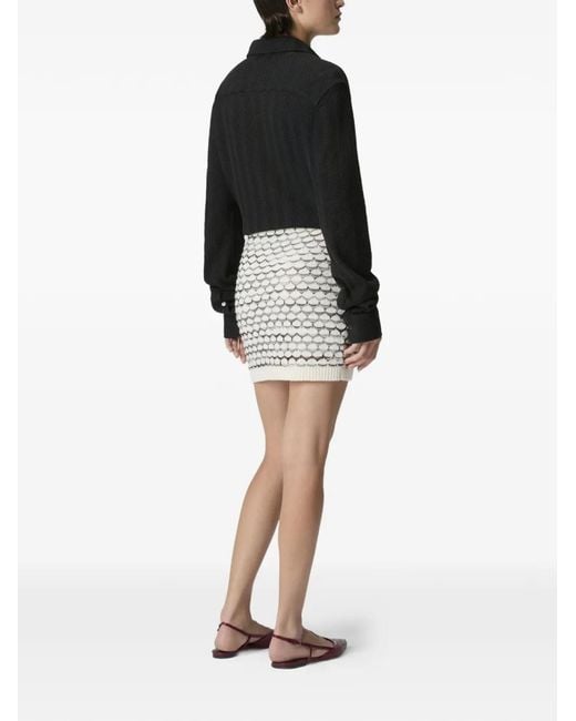 Missoni Gray Patterned Mini Skirt