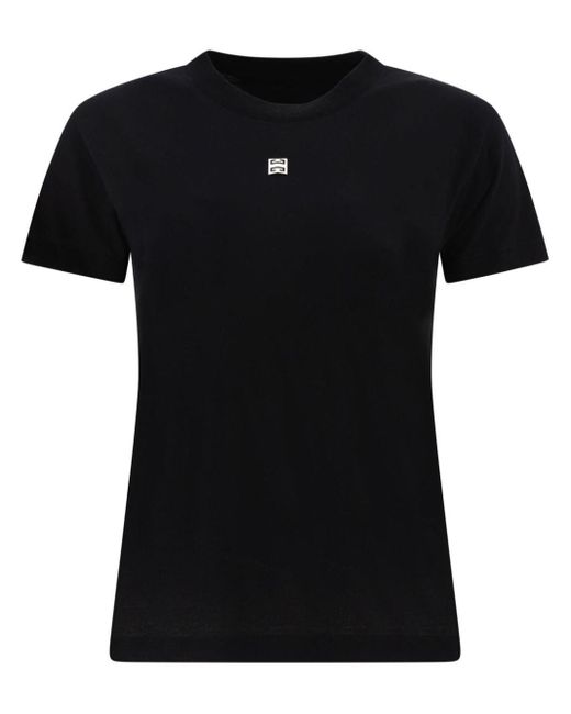 Givenchy Black T-Shirt mit 4G-Motiv