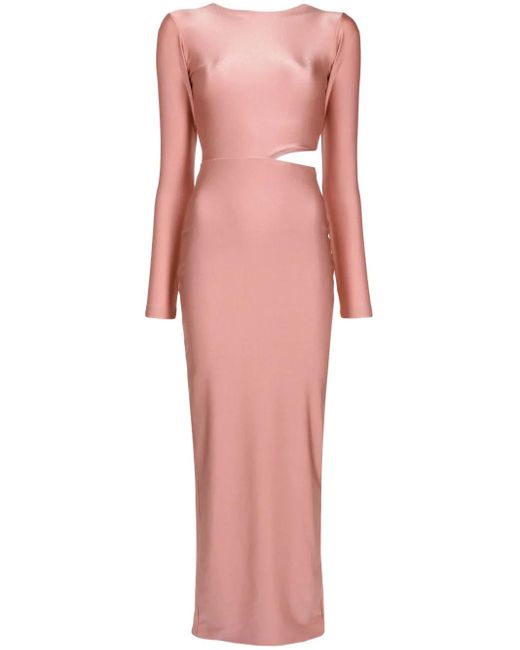 Abito Sophia Lungo Con Cut-Out di Lethicia Bronstein in Pink