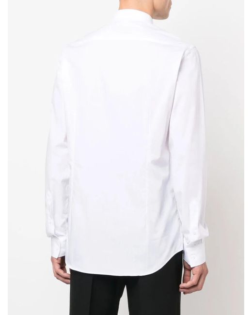 Philipp Plein White Shirt Sugar Daddy Cut Ls Skull for men