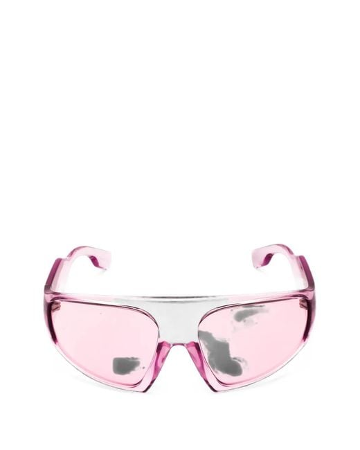 Burberry Pink Shield-Frame Sunglasses