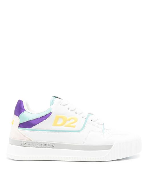 Sneakers con design color-block di DSquared² in White