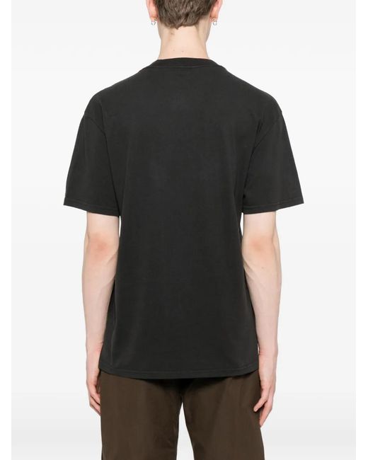Melt Black Cotton Printed T-Shirt for men