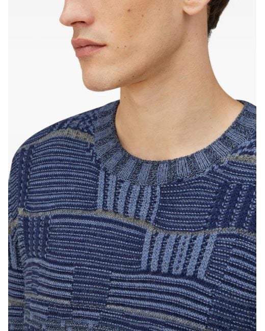 RETORI Blue Opposites Dance Crew-Neck Sweater for men