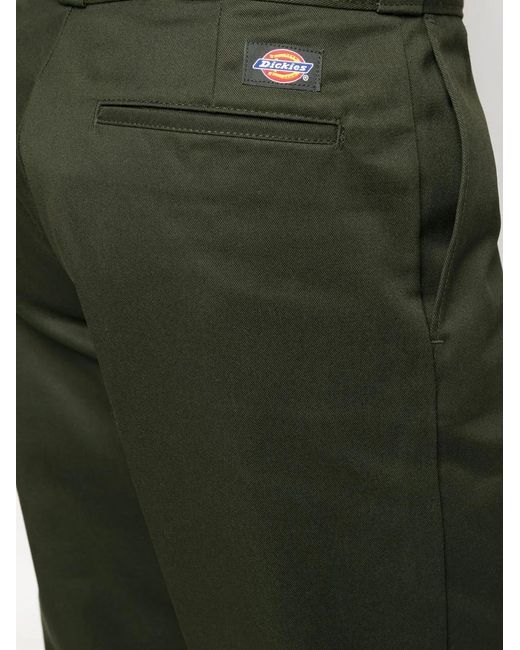 Dickies Green Straight-Leg Tailored Trousers for men