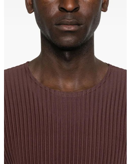 Homme Plissé Issey Miyake Purple Homme Plisse' Issey Miyake Pleated Sweater for men