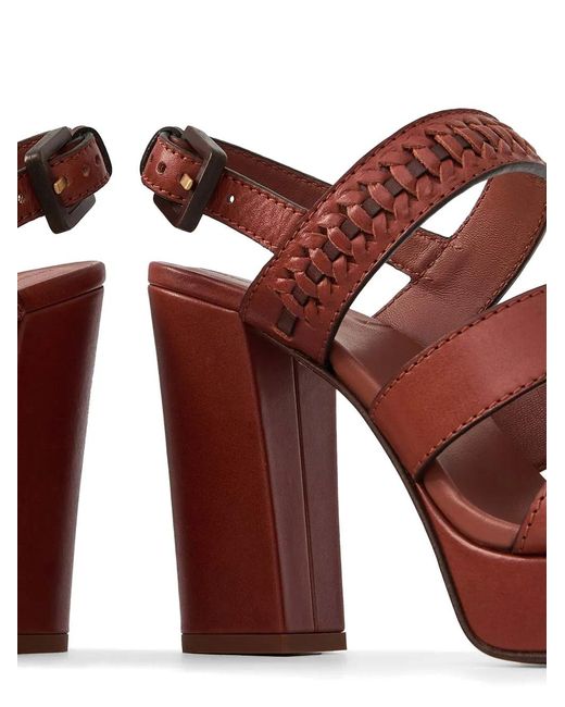 Zimmermann Brown Alchemy Woven Platform Sandals
