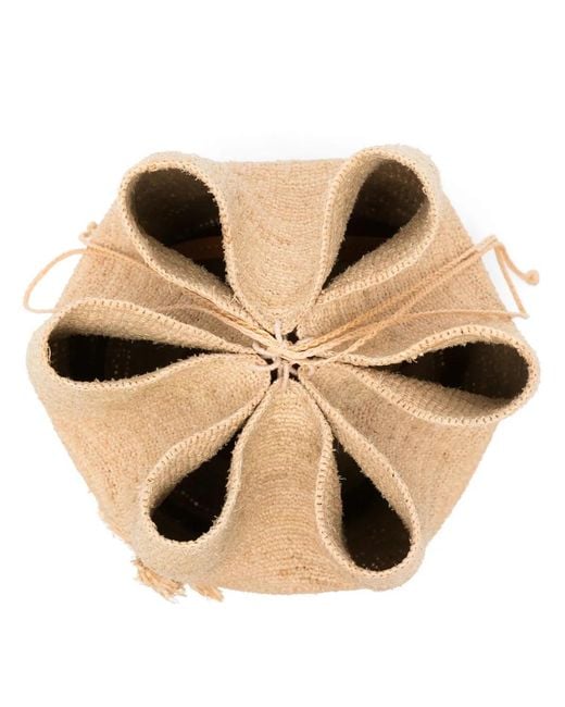 Ruslan Baginskiy White Woven Monogram Shoulder Bag