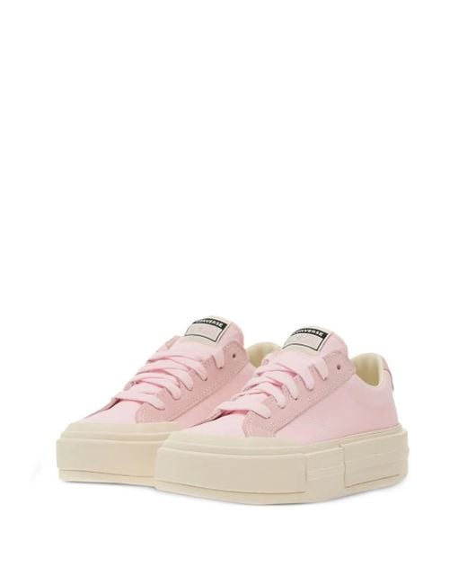Converse Pink Suede-Panel Sneakers