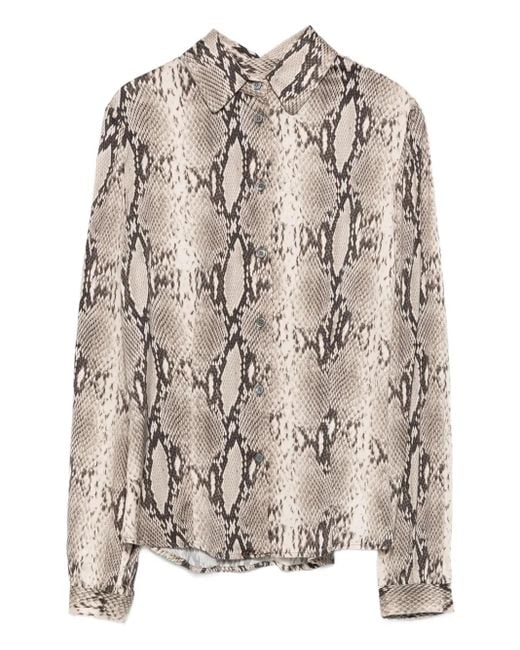Chemise À Imprimé Peau De Serpent Robert Friedman en coloris Gray