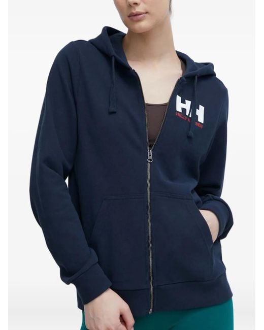 Helly Hansen Blue Sweatshirt mit Reißverschluss