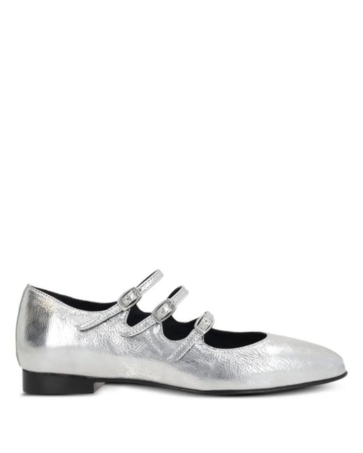 CAREL PARIS White Ariana Ballet Flats