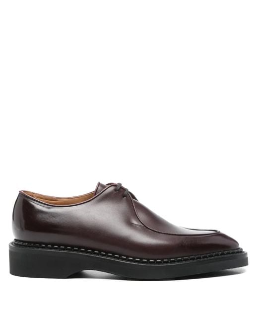 John Lobb Smith Leren Derby Schoenen in het Brown voor heren
