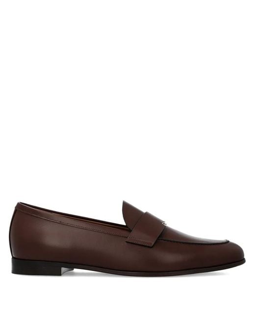 Max Mara Brown Regent Leather Loafers