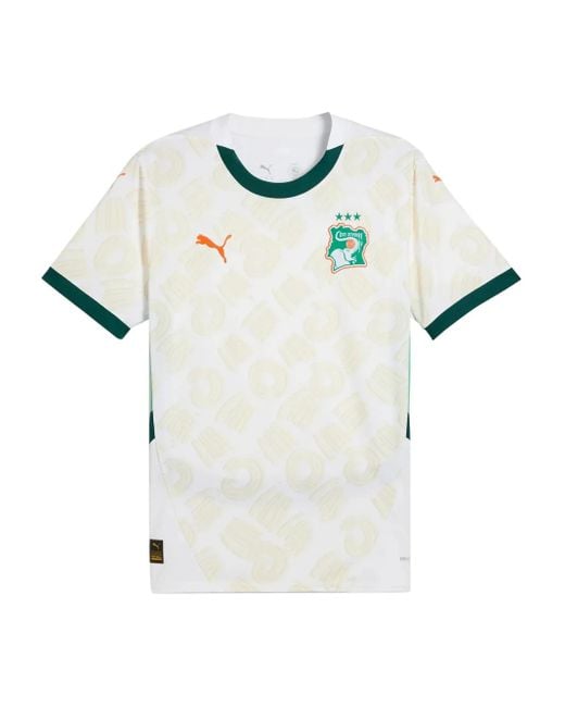 T-Shirt Côte D'Ivoire 2025 di PUMA in White da Uomo