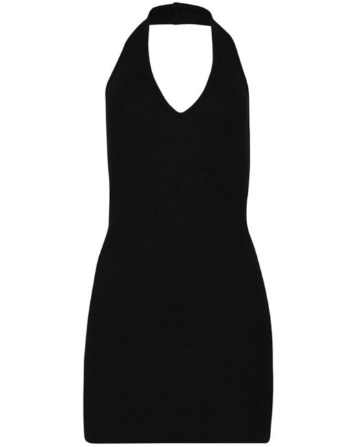 ÉTERNE Mini-jurk Met Open Rug in het Black