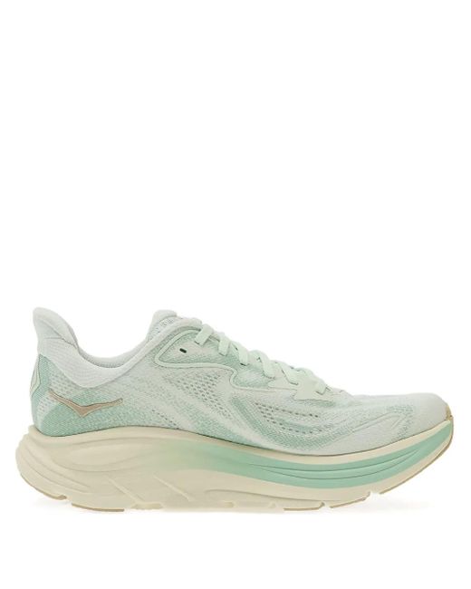 Hoka One One Clifton 10 Sneakers in het Green