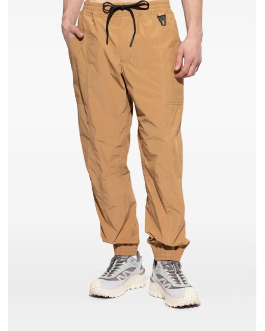 Moncler Natural Drawstring Utility Trousers for men
