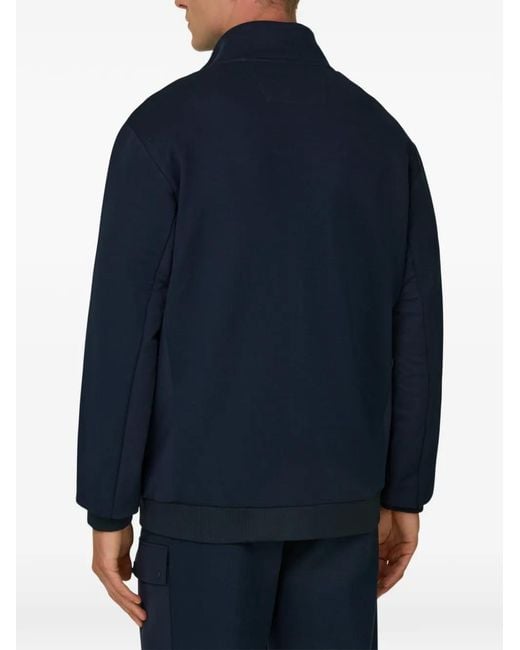 Boggi Blue Full-Zip Sweatshirt for men