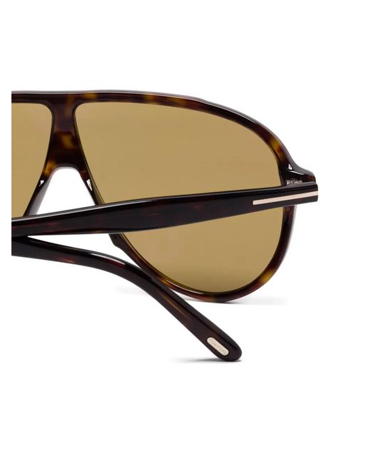Tom Ford Natural Pilot-Frame Sunglasses