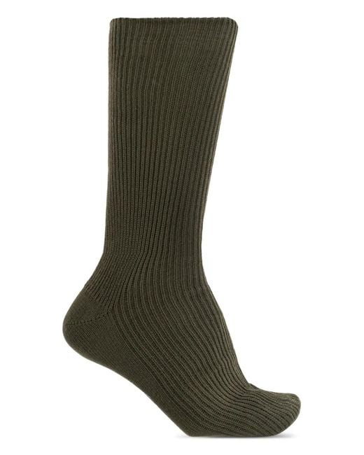 DSquared² Green Ribbed Cotton Socks for men