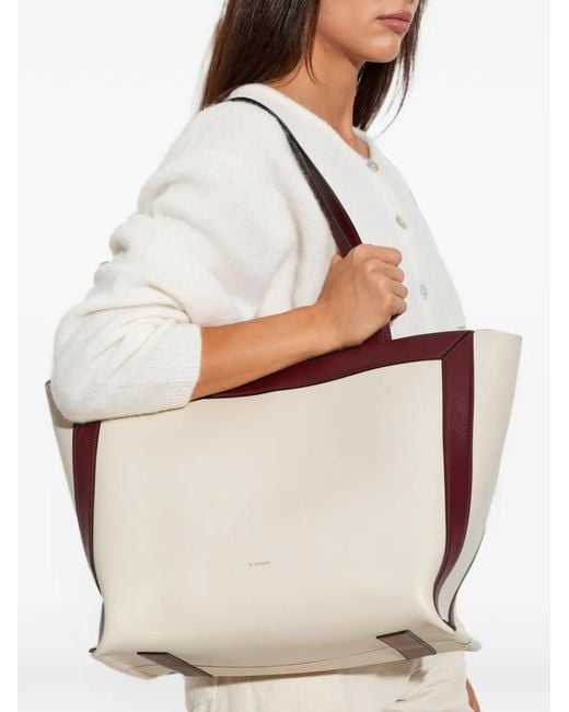 Wandler White Medium Ida Leather Tote Bag