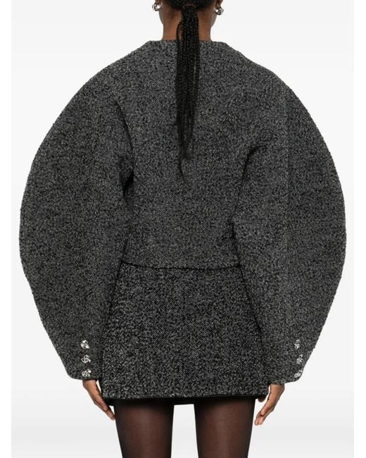 ROTATE BIRGER CHRISTENSEN Black Bouclé Jacket