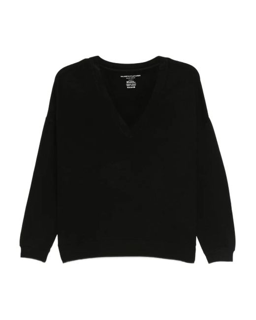Majestic Filatures Vネック セーター Black