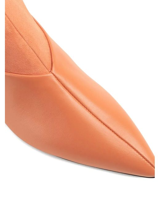 Sergio Rossi Pink Beak Pointed-Toe Boots