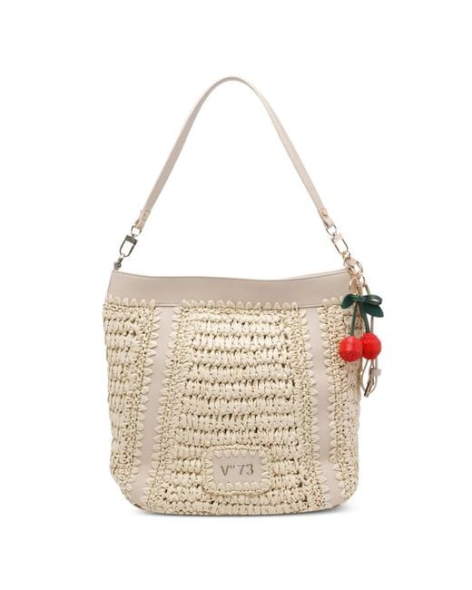 V73 White Alysia Cherry Charm Handbag