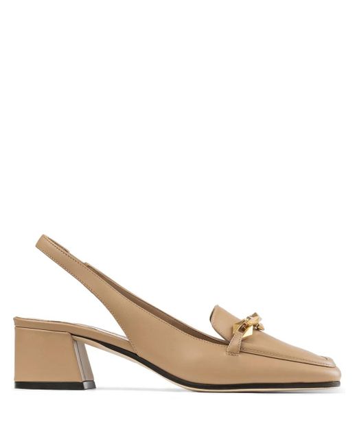 Pumps Diamond Tilda Con Cinturino Posteriore 45Mm di Jimmy Choo in Natural