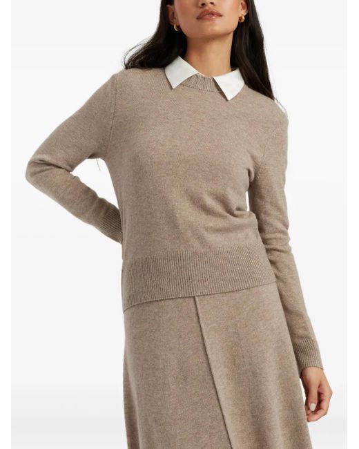 Chinti & Parker Natural Round-Neck Sweater