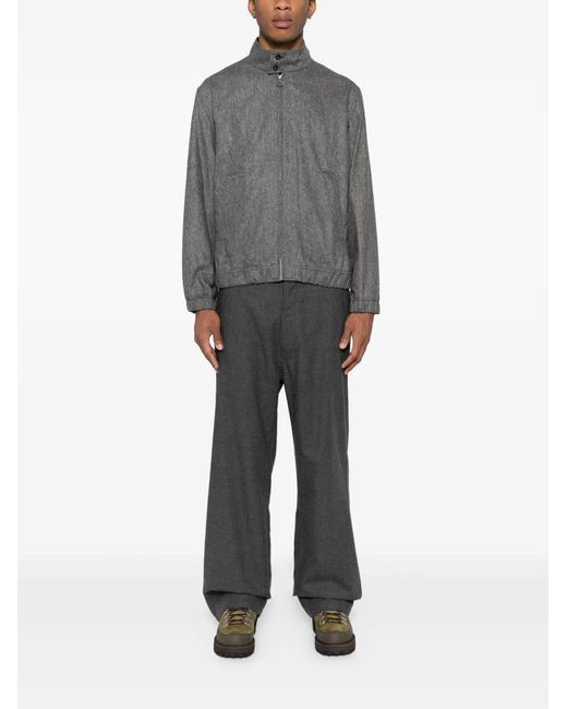 Lacoste Gray Logo-Embroidered Jacket for men