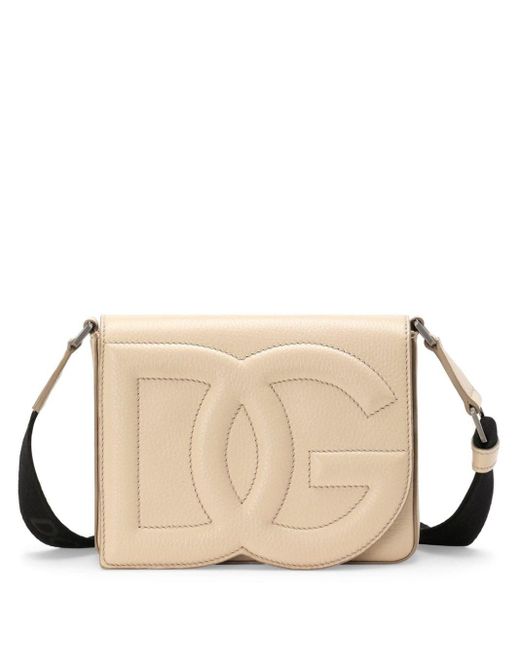 Dolce & Gabbana Schultertasche mit Logo-Prägung in Natural für Herren