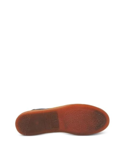 Officine Creative Blue Karma Lace-Up Suede Sneakers