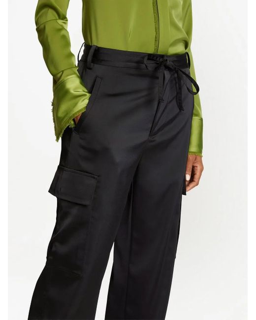 Proenza Schouler Broek Met Trekkoord in het Blue