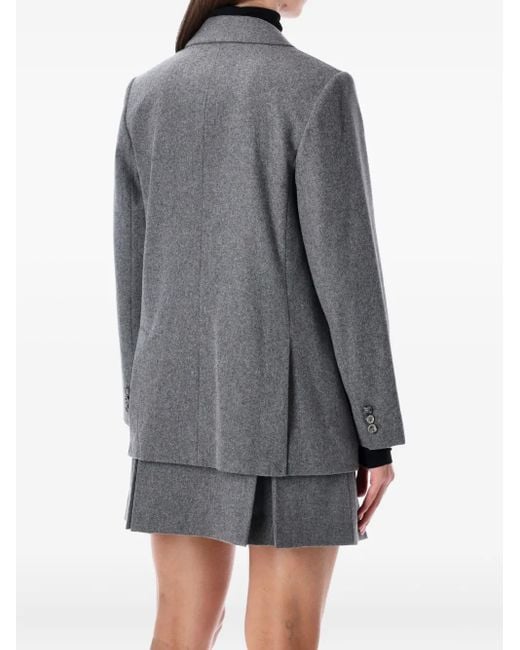 A.P.C. Gray Double-Breasted Blazer