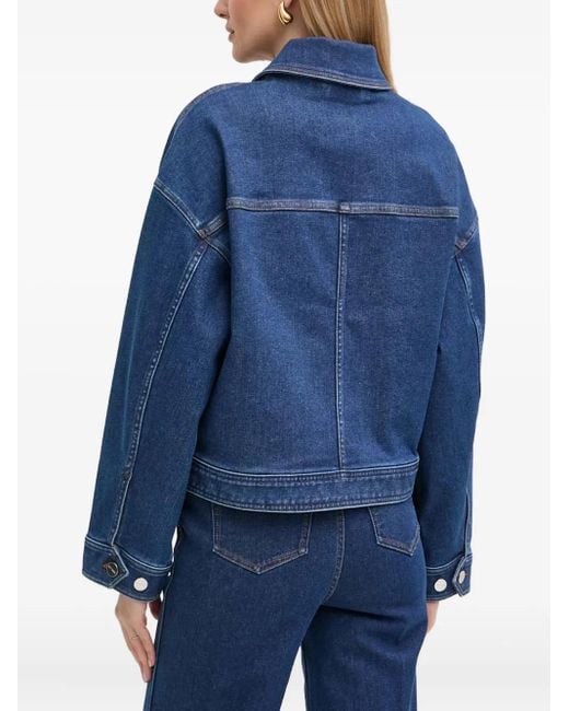 Giacca Denim Con Tasche Applicate di IVY & OAK in Blue