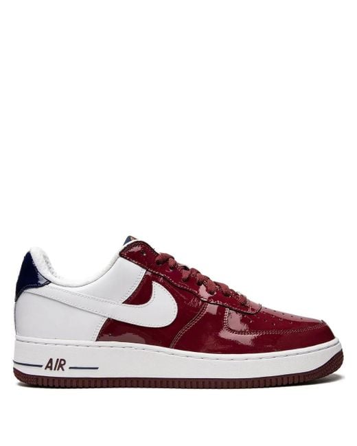 Nike Red Air Force 1 Premium Sneakers